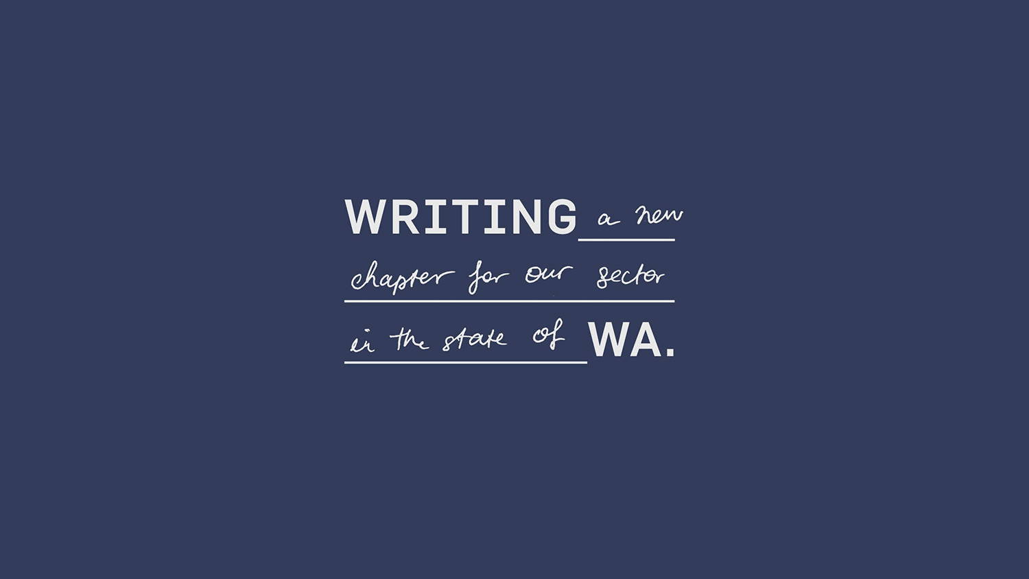 A NEW CHAPTER BEGINS FOR WRITERS IN WESTERN AUSTRALIA: BLOCK REBRANDS WRITING WA