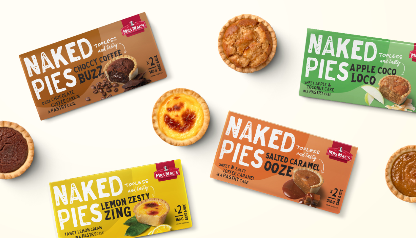 The Brand Agency helps Mrs Mac’s find its sweet spot with campaign for new Naked Pies