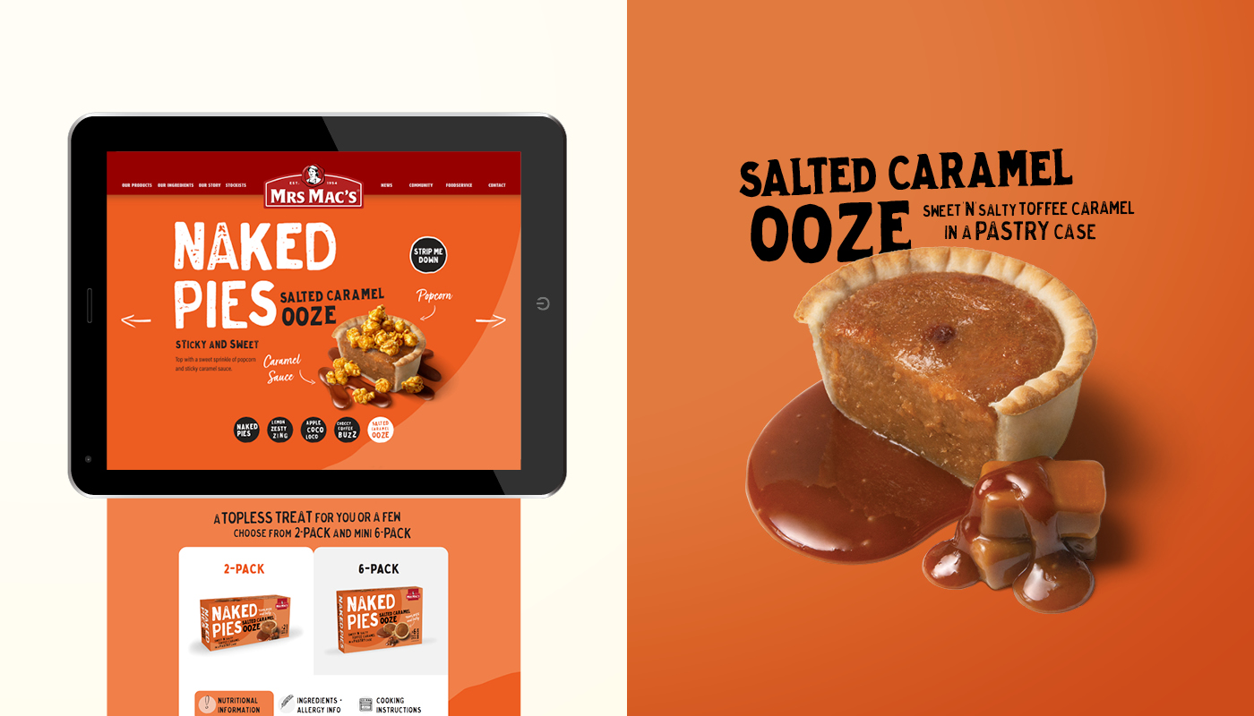 The Brand Agency helps Mrs Mac’s find its sweet spot with campaign for new Naked Pies
