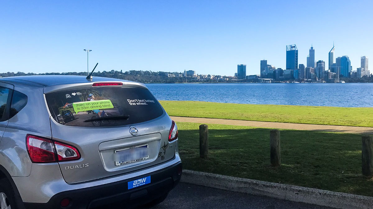 Ads on Wheels delivers mobile campaign message for the Road Safety Commission via Initiative