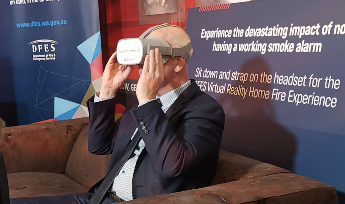 Gettin Hectic burns down the house with VR for Department of Fire and Emergency Services