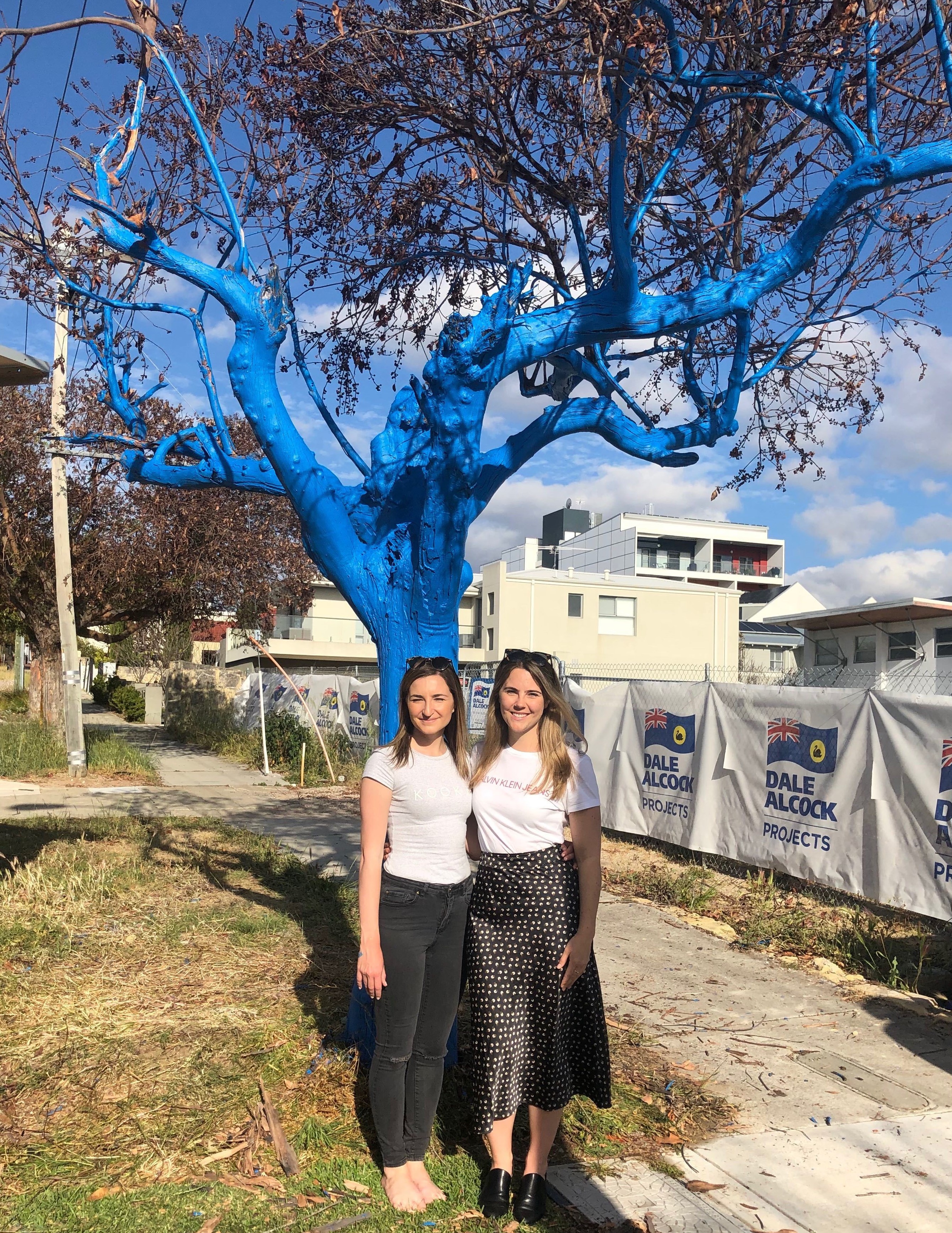 Metro Perth gets its first blue tree thanks to Marketforce and The Blue Tree Project