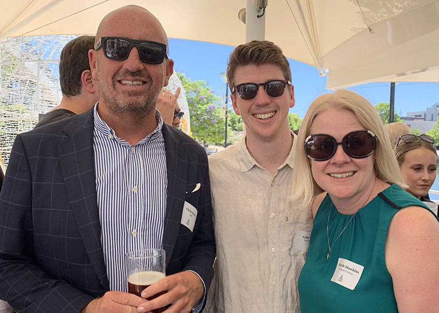John Driscoll and Angela Nutton’s Longreach celebrates one year with clients and media