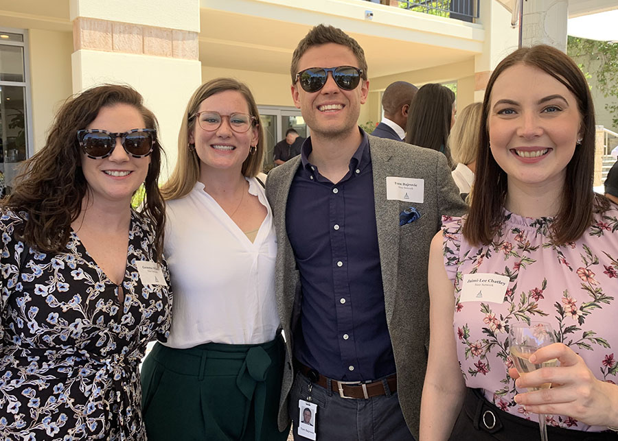 John Driscoll and Angela Nutton’s Longreach celebrates one year with clients and media