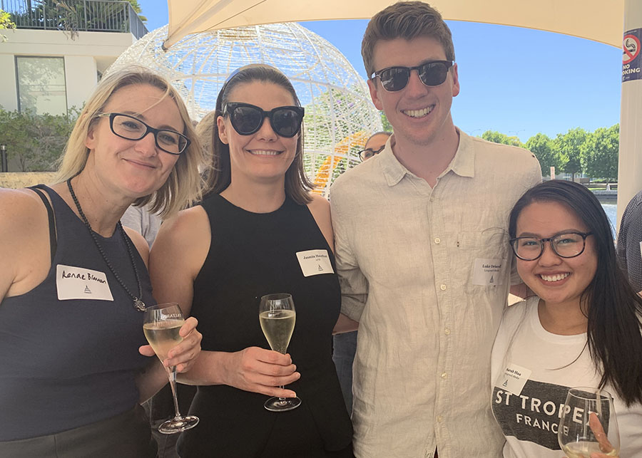 John Driscoll and Angela Nutton’s Longreach celebrates one year with clients and media