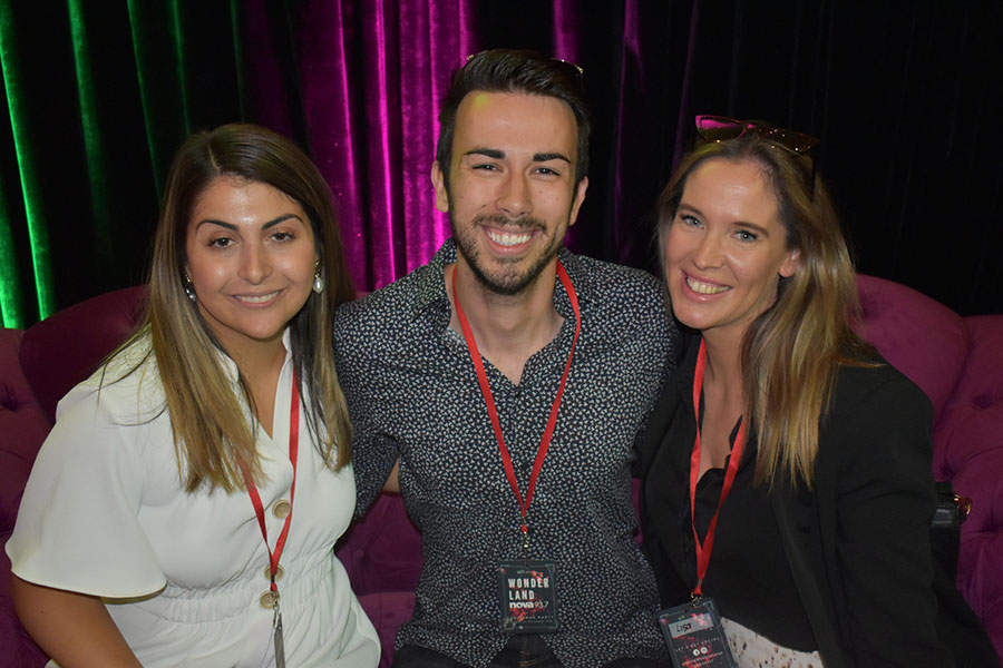 Clients and friends celebrate with Nova 93.7 at their annual Christmas Party on the balcony