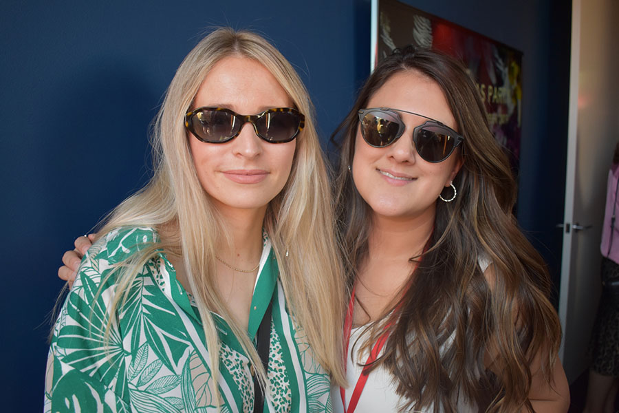 Clients and friends celebrate with Nova 93.7 at their annual Christmas Party on the balcony