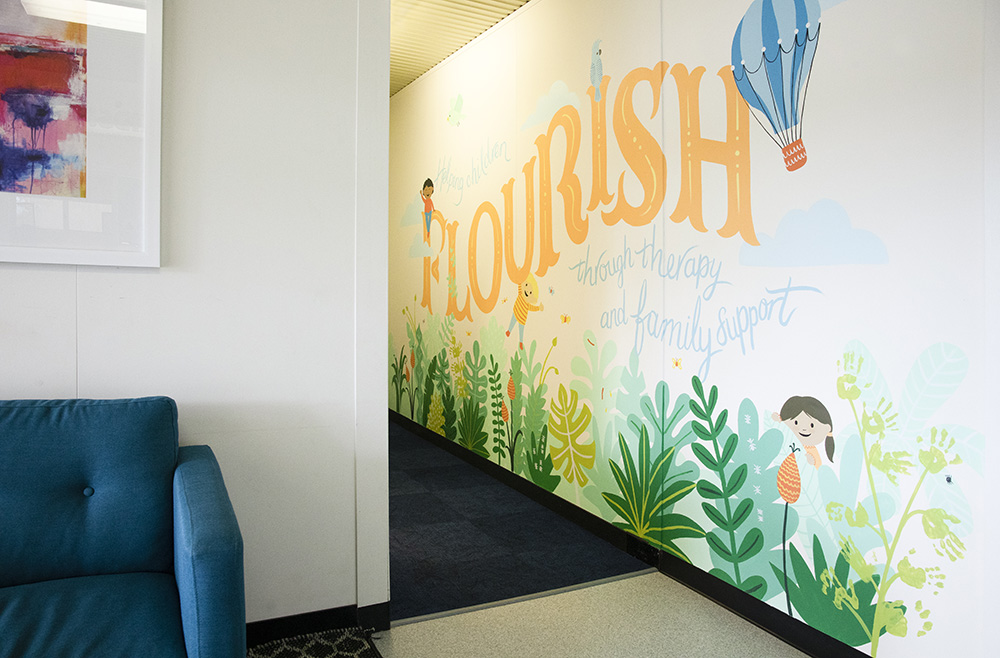 The Brand Agency creates flourishing new wall mural for local children’s charity Kids Are Kids!