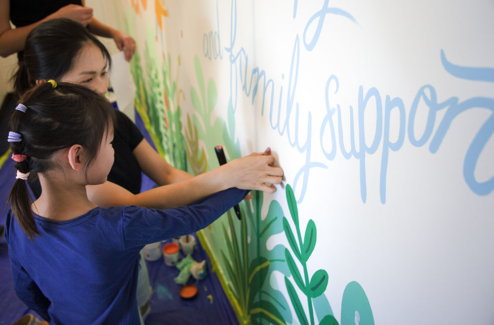 The Brand Agency creates flourishing new wall mural for local children’s charity Kids Are Kids!