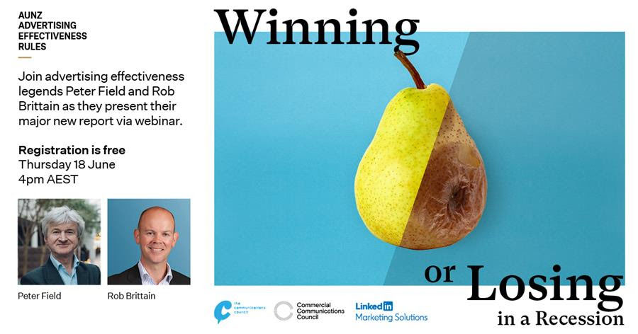 The Communications Council presents ‘Winning or Losing in a Recession’ Free webinar with Rob Brittain and Peter Field – Tomorrow, June 18
