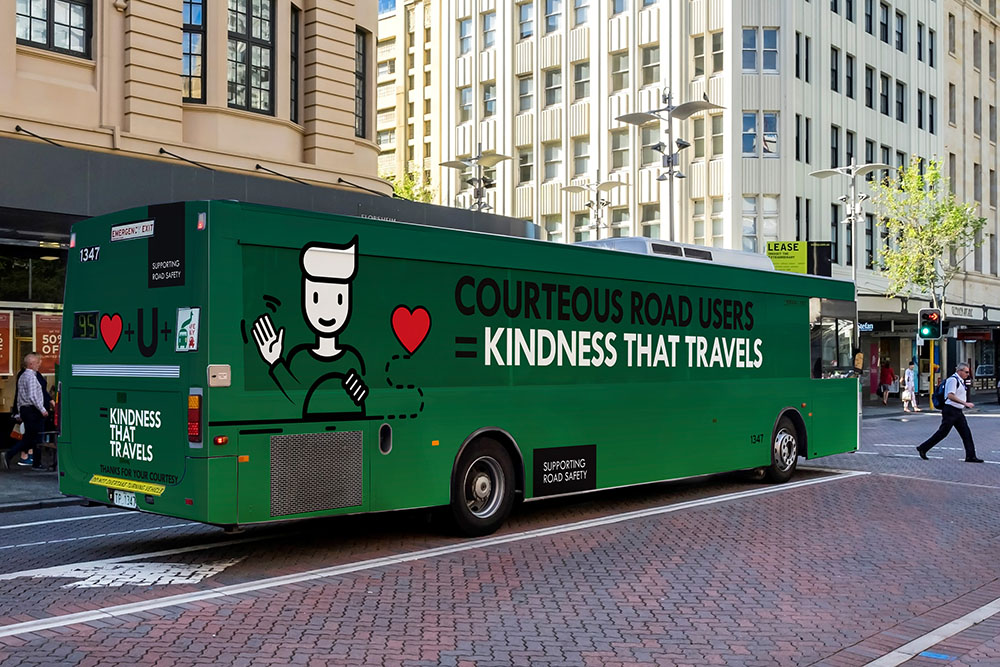 JCDecaux features Road Safety Commission ‘Kindness Travels’ campaign across its Out-of-Home bus network