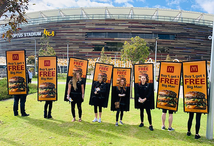 AdBoards Plus delivers for McDonald’s at WA’s largest sporting event for 2020