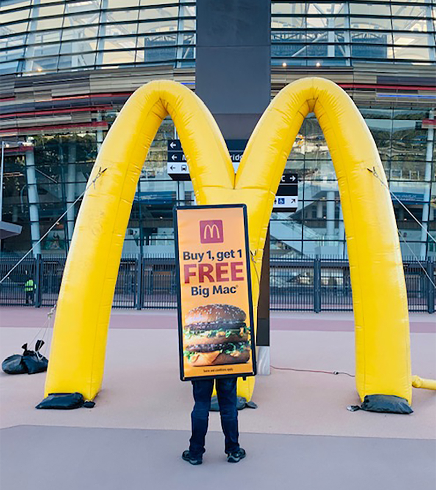 AdBoards Plus delivers for McDonald’s at WA’s largest sporting event for 2020