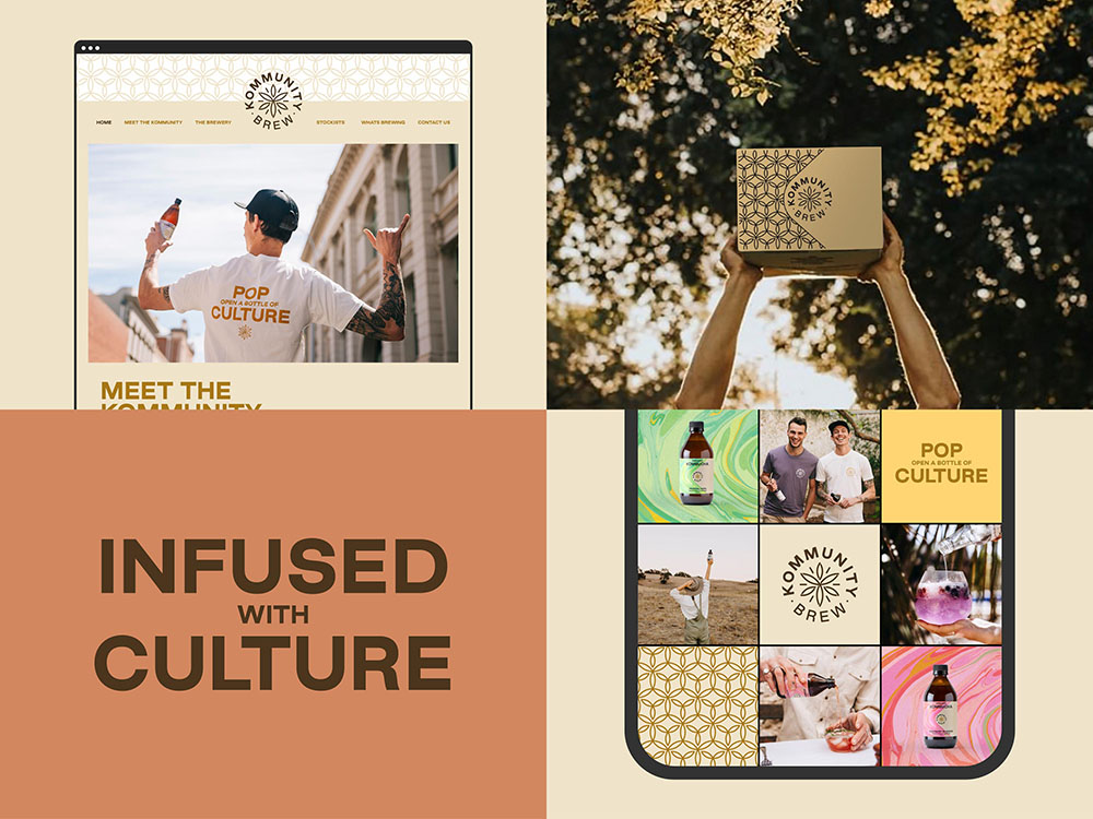 ‘POP OPEN A BOTTLE OF CULTURE’: KOMMUNITY BREW UNVEILS A NEW BRAND IDENTITY BY BLOCK