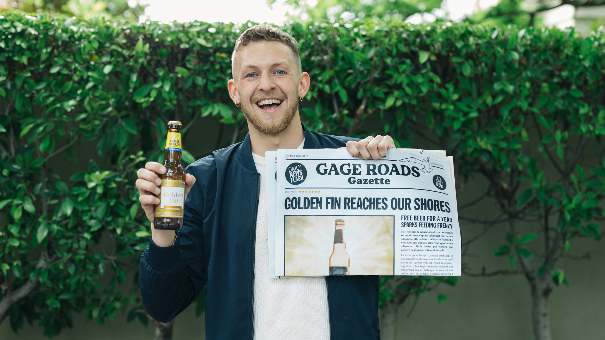 Gage Roads Brewing Co Recreates The Willy Wonka Golden Ticket via MITP Agency