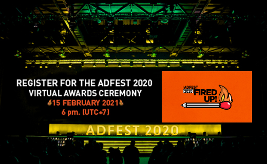 Register now for the AdFest 2020 Virtual Awards Ceremony on Monday, 15th February, 2021