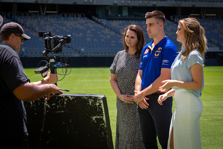 The West Coast Eagles team up with 9News and 96FM in new Audi e-tron competition
