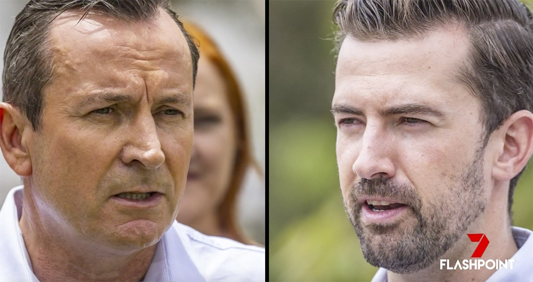 Premier Mark McGowan and Opposition Leader Zak Kirkup face off on The Leaders’ Debate tonight at 7pm on Channel 7’s Flashpoint