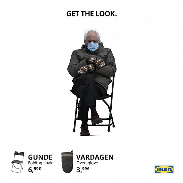 Seen+Noted: Bernie Sanders’ inauguration look stars in humorous topical IKEA ad