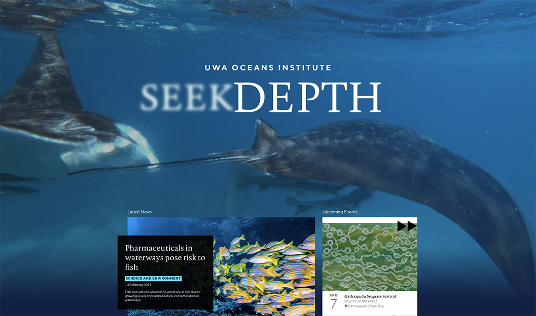 UWA Oceans Institute launches a new brand identity and website via The Brand Agency