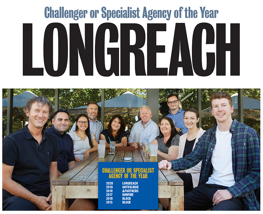 Longreach takes out Challenger or Specialist Agency of the Year at 2021 Campaign Brief WA Awards