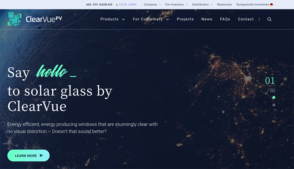 Firefly360 launches new website and campaign for ClearVue targeting North America + Europe