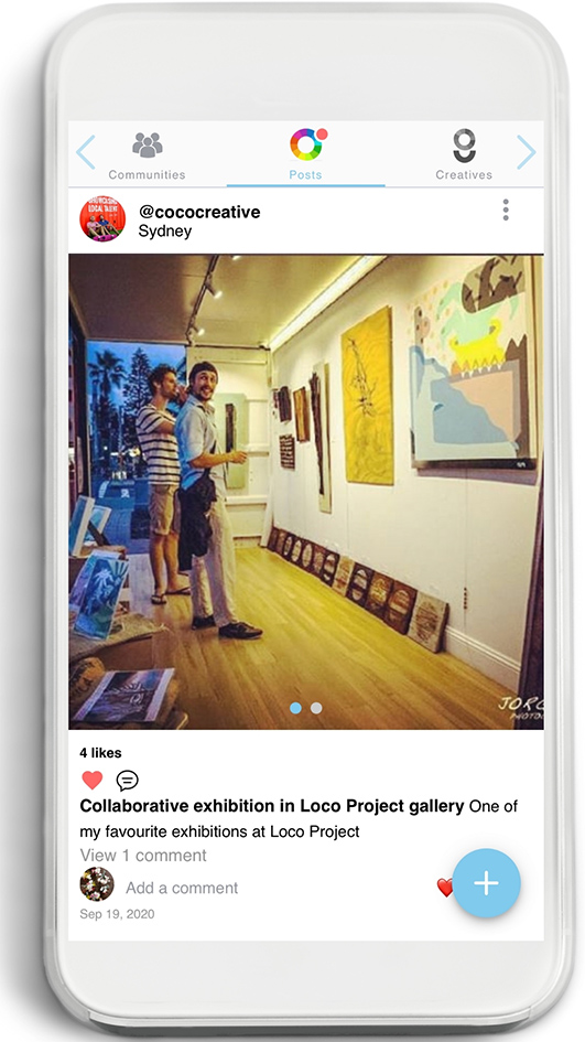 Coco Creative launches new social app to connect the artistic community