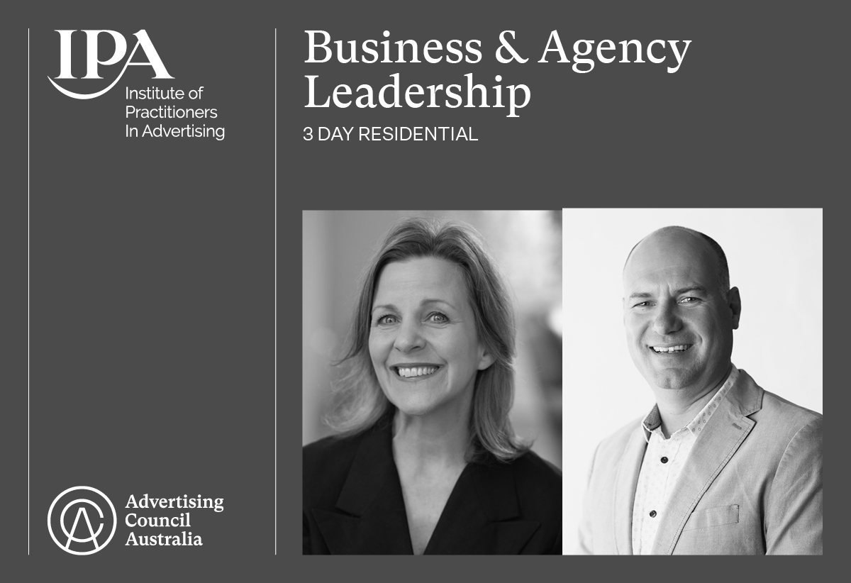 Leo Burnett’s Melinda Geertz and Noisy Beast’s David Brown to chair 2021 IPA Business & Agency Leadership residential course in Melbourne