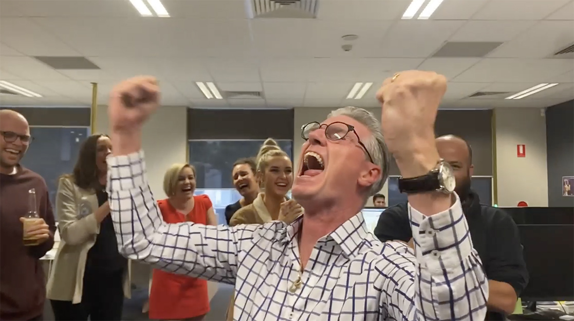 Rare reaction to Agency of the Year win
