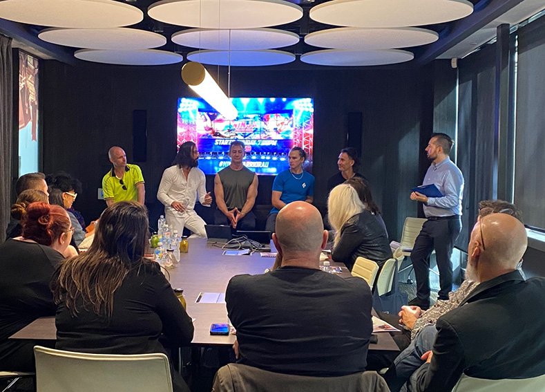 Channel 9 hosts Australian Ninja Warrior preview for media and clients