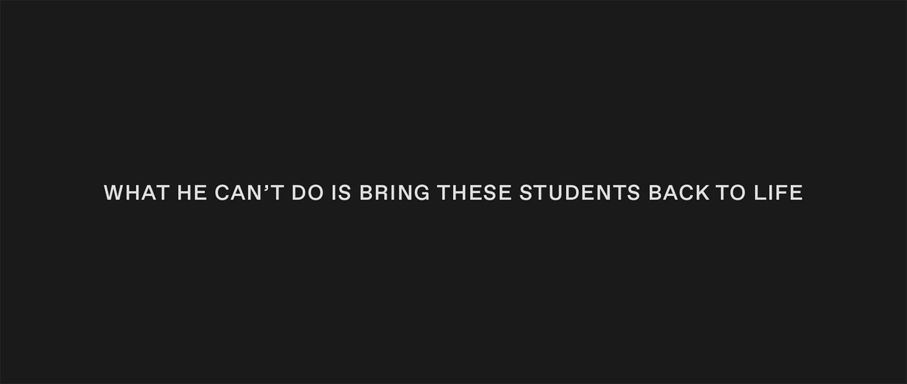 Seen+Noted: Change the Ref stunt sees former NRA president address the 3,044 students that did not graduate this year due to gun violence