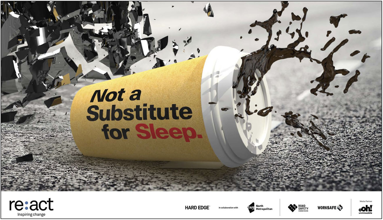 TAFE student Stephanie Simpson wins Re:act TAFE WA road safety campaign competition that focuses on myths around combating fatigue