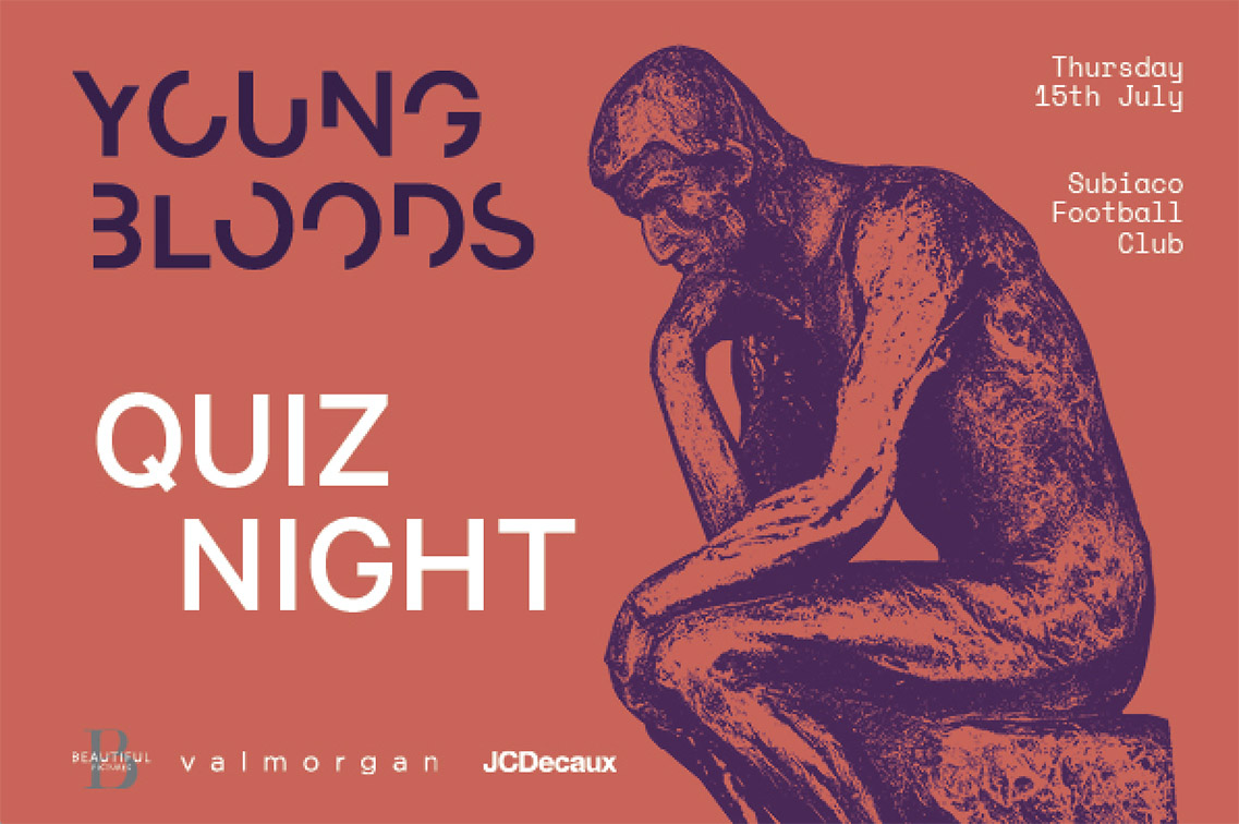 Book your table for the youngbloods quiz night – Thursday 15th July