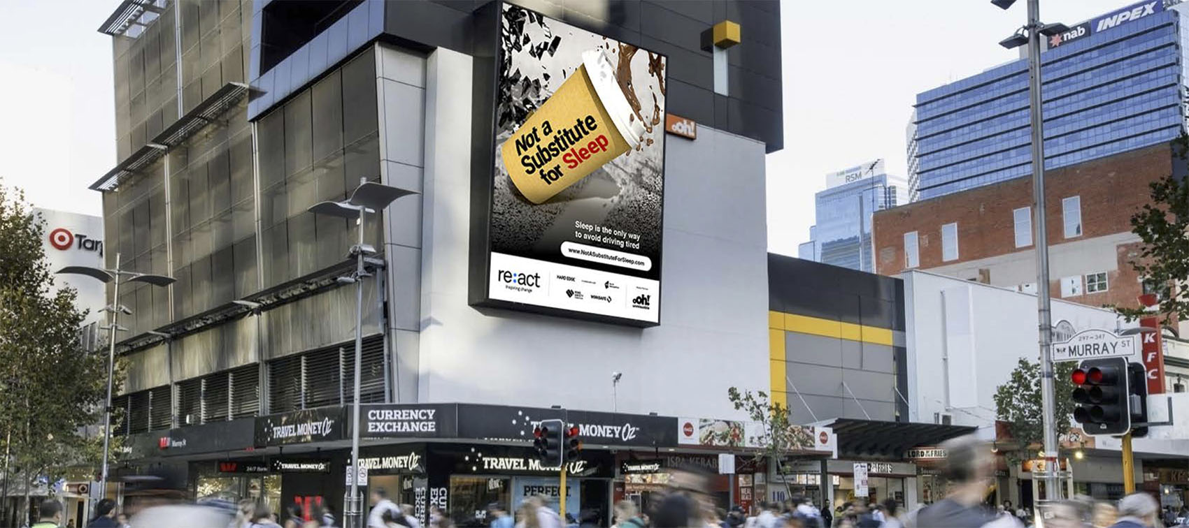 Re:act TAFE fatigue creative campaigns launch nationally on Out of Home and Online