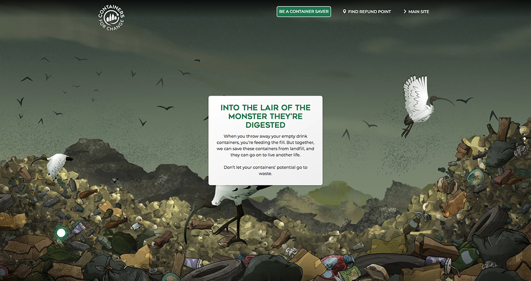 Western Australia Return Recycle Renew + The Brand Agency launch campaign to get people to stop feeding the landfill monster