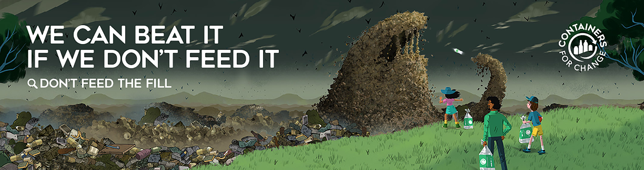 Western Australia Return Recycle Renew + The Brand Agency launch campaign to get people to stop feeding the landfill monster