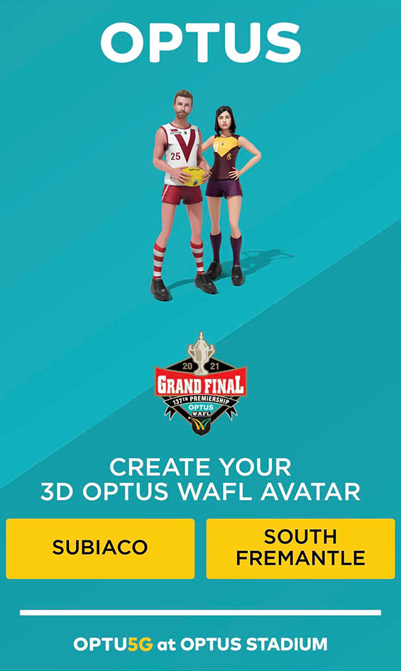 Yahoo Creative Studios and Optus turn WAFL fans into avatars at the grand final at Optus Stadium