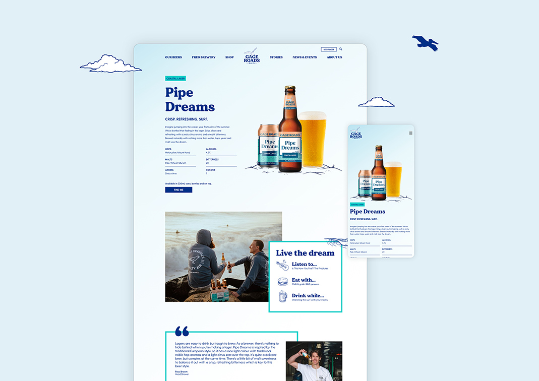 Gage Roads Brew Co launches new corporate website via The Brand Agency