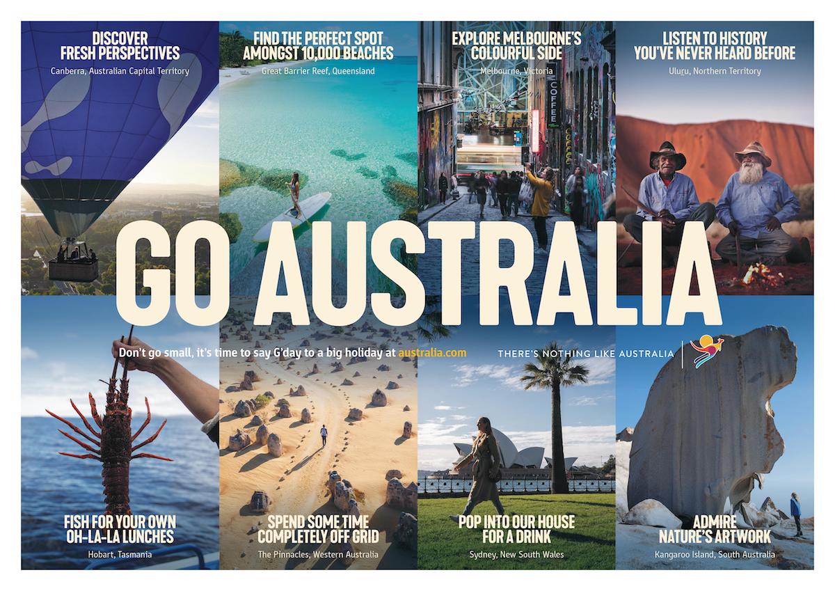 Tourism Australia says ‘Don’t Go Small. Go Australia’ in new global campaign