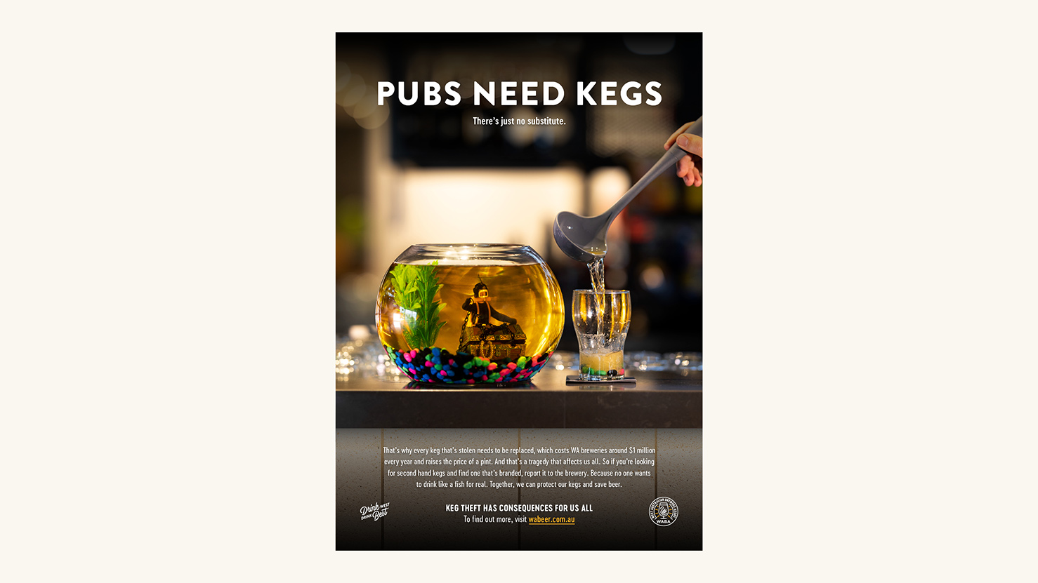 The WA Brewers Association tackles keg theft with new campaign via Rare