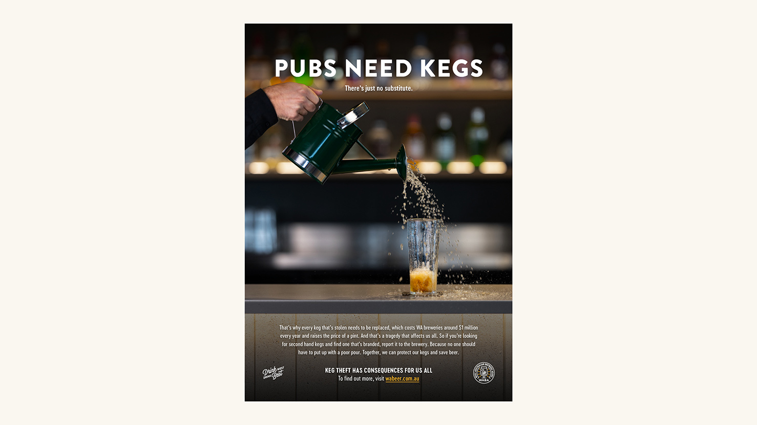 The WA Brewers Association tackles keg theft with new campaign via Rare