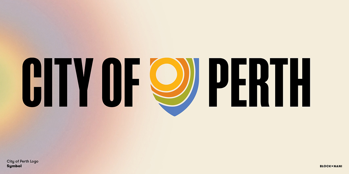 Behind the City of Perth’s logo designed in partnership with Block and Nani Creative