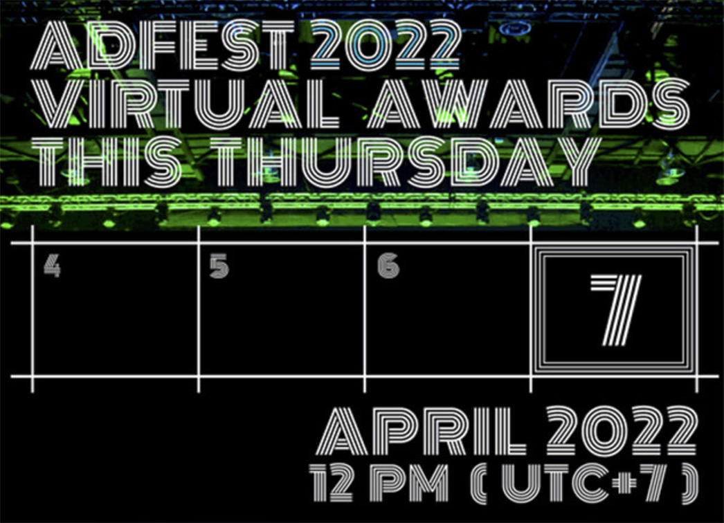 AdFest Awards Ceremony to be held online this Thursday April 7th from 1pm Perth time