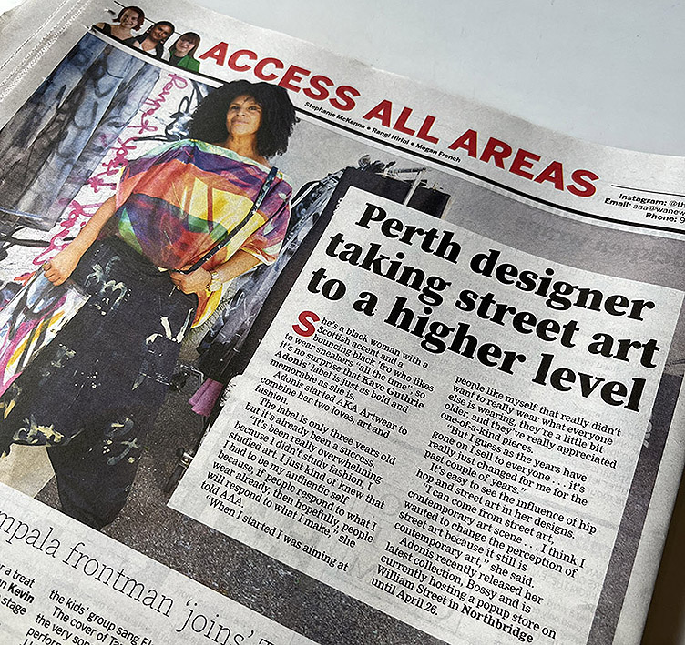 CBWA’s ad manager Kaye Guthrie Adonis launches her latest AKA Artwear collection