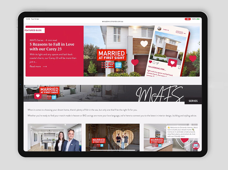 Simonds Homes wrap up new MAFS campaign via AT Creative and Strange Animals