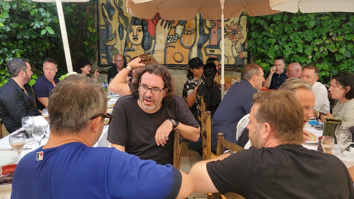 The Legendary Campaign Brief La Colombe d’Or Lunch – the heavy ad hitters hit the rosé in St Paul de Vence just outside of Cannes