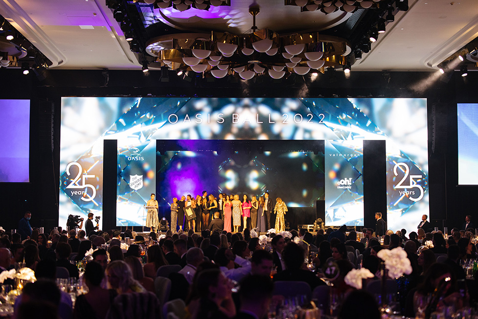 900 guests party all night at the gala 25th Oasis Ball + Campaign Brief Awards