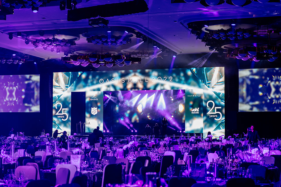 900 guests party all night at the gala 25th Oasis Ball + Campaign Brief Awards