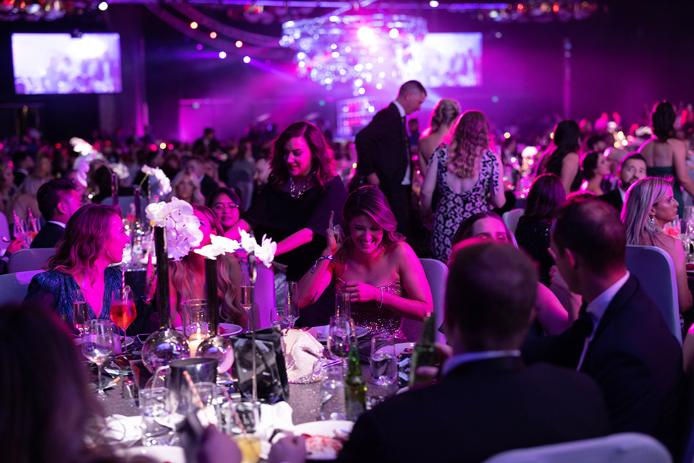 900 guests party all night at the gala 25th Oasis Ball + Campaign Brief Awards