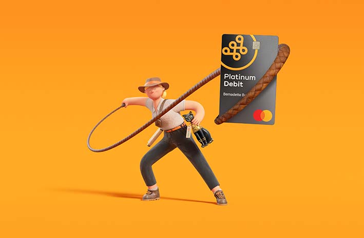 Bankwest launches its improved Platinum Debit Mastercard, encouraging customers to live fearlessly in a new campaign via UNION